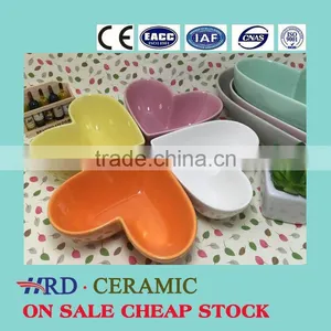 Stocked Heart Shape Sala Bowl,ceramic Soup Bowl for Microwave Oven thumbnail-1