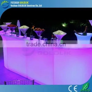 Restaurant Bar Counter Design Wireless Control RGB Color LED Glowing Bar Counter thumbnail-1