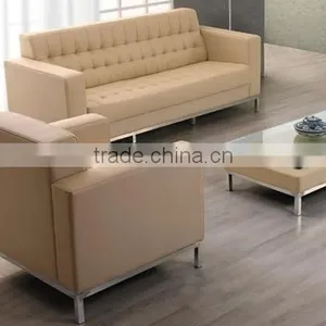 Furniture Living Room Brown Leather Sectional Sofa thumbnail-2