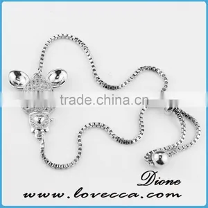 Gift For Her Small CZ Bracelet Tiny Diamond Micro Pave Bracelet thumbnail-4