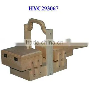 Wooden Craft, Wooden Sewing Box thumbnail-1