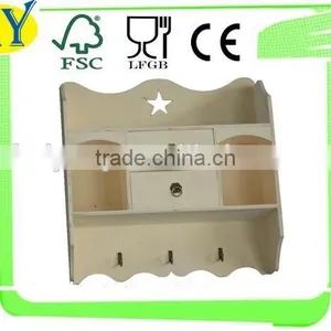 Competitive Price Customized Unfinished Wooden Wall Hanger thumbnail-1