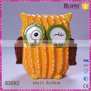 Ceramic Decorative Owl Money Safe Box for Kids Gift thumbnail-1