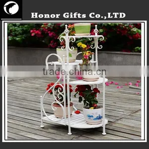 Unique Metal Stand Flower Pot Wire Flower Pot Holder thumbnail-1