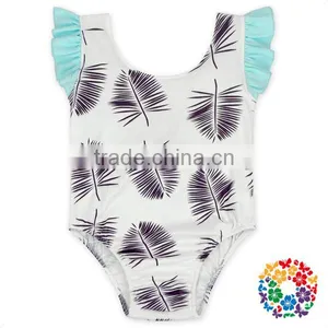Boutique Open Back Children Custom Jumpsuit Plain White Baby Rompers Girls Set thumbnail-2