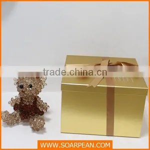 Luxury Display Props Golden Box Decorative Paper Box thumbnail-3