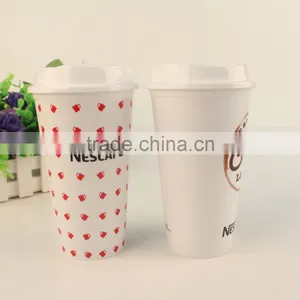 PP Material Wholesale Plastic Reusable Coffee Cups thumbnail-5