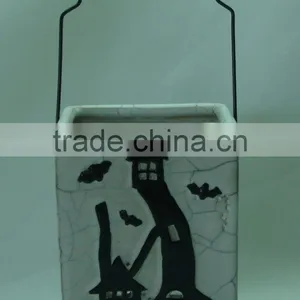 Ceramic Ghost Pumpkin,ceramic Hallowmas Ghost,halloween Hangs thumbnail-1