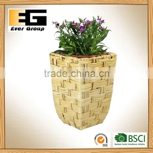 Square Linght Brown Large Plastic Flower Basket Garden Pots thumbnail-6