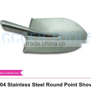 Non-magnetic 304 Stainless Steel Round Point Shovel,SS Shovel,Stainless Steel Spade thumbnail-1