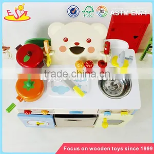 Wholesale Baby Wooden Kitchen Sets Toy, Top Fashion Kids Wooden Kitchen Sets Toy, Interesting Children Toy Kitchen W10C146 thumbnail-5