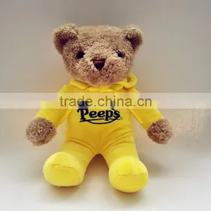 China Customize Design Wholesale Yellow Coat Plush Bear thumbnail-1