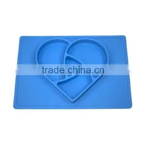 Food Serving Placemats Custom Made Placemats Dining Table Silicone Plate for Baby thumbnail-6