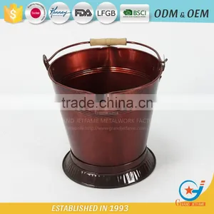 Garden Galvanized or Iron Landscape Pots Planters Landscaping Cheap Flower Potswith Handle thumbnail-4