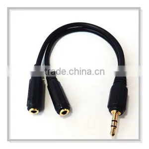 2 Into 1Audio Adaptor 3.5 mm Jack Cable thumbnail-1