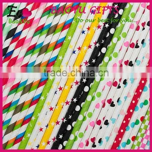 Colorful Long Paper Packing Straws For Birthday Wedding Valentine's Decorative Party Supplies Creative Drinking Straws In Bulk thumbnail-3