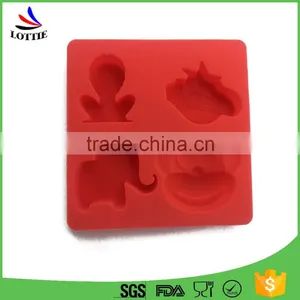 China Manufacturers 2016 Hot Selling Food Grade Lovely Mini Animal Shape Silicone Ice Molds, Silicone Chocolate Molds thumbnail-1