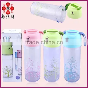 350 ML Single Wall Large Plastic Drinking Water Bottle With Lid thumbnail-1