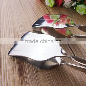 OEM Logo Cooking Tools Utensils 10inch Stainless Steel Kitchen Scissor Tongs , Bbq Scissor Tongs thumbnail-4