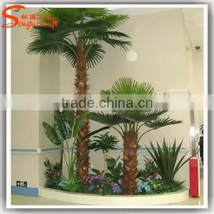 Factory Hot Sale Fake Large Outdoor Artificial Plastic Palm Trees Plants Palmier thumbnail-6