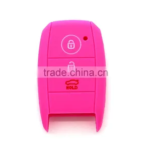 Hot Selling High Grade Remote Silicone Car Key Shell 3 Buttons for Kias thumbnail-1