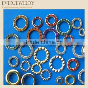15mm Metal Eyelet With Rhinestone Brass Eyelet With Rhinestone Metal Eyelets for Shoes thumbnail-4