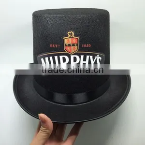Custom Black Round Top Hat and Magic Cap With Printing thumbnail-2