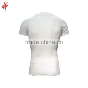 Men's Cool Dry Sport Wear Compression Reversible Baselayer Short Sleeves Baselayer T Shirts thumbnail-4