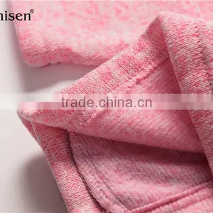 Wholesale Custom Women Pink Sweater Fleece Ladies Jacket thumbnail-5
