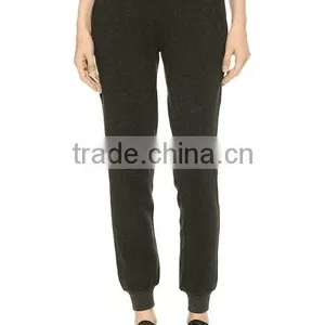 Wholesale Hemp Gray and Custom Color 100% Cotton Spring Pants for Women Long Pant Woman Sport Trousers thumbnail-4