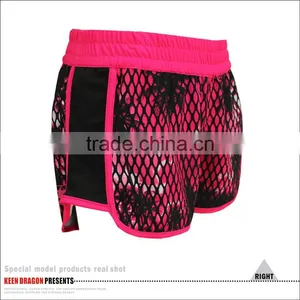 WHOLESALE WOMAN MMA SHORTS BLACK AND PINK thumbnail-5