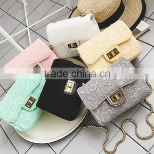 Zm50119b Lace Women Shoulder Bag Simple Lady Chain Bag thumbnail-1