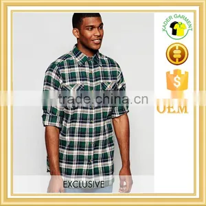 Vintage Checked Flannel Shirt for Man thumbnail-1