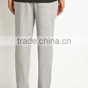 Man Gray Stripe Cotton Fabrics of Scales of Pants Sports Leisure Trousers thumbnail-4