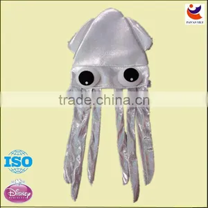EN71 Wholesale Silver Knitted Fabrics Cute Octopus Carnival Knitting Animal Hat for Sales thumbnail-1