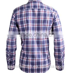 2017 New Fashion Causal Shirt for Men 100% Cotton Flannel Shirt thumbnail-3