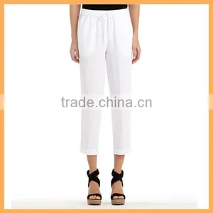 Casual Linen Trousers for Women thumbnail-1