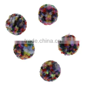 Polyamide Nylon Pom Pom Balls DIY Craft Decoration Multicolor Round 20mm Dia. thumbnail-1