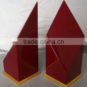 Wholesale Custom High Glossy Finish Blank Wooden Shield Plaque /trophy /awards For Gifts JKC-016 thumbnail-2