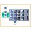 12 Keys Customized PET PC Membrane Switch Panel With Metal Domes , 10M Ohms thumbnail-1