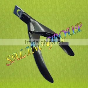 Pro Acrylic False Nail Art Tips Cutter Clipper - Black thumbnail-1