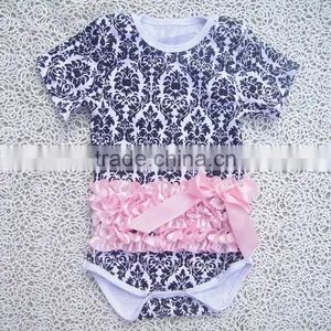 Cotton Printed Petti Waist Ruflles Babies Cotton Romper thumbnail-1