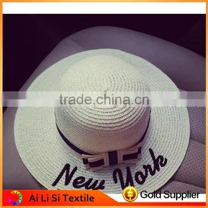 Hot Sale New Style High Quality Wholesale Custom Fashion Woman Panama Straw Hat thumbnail-3