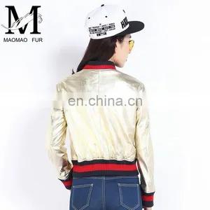 Women Autumn 2016 New Motorcycle Leather Coats Short Korean Version of Slim Real Leather Coat Female thumbnail-1
