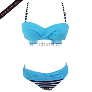 Sexy Cross Back Two Piece Push Up Brazilian Bikini thumbnail-2
