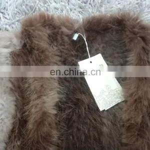 Knitted Real Mink Fur Irregular Vest for Women thumbnail-5