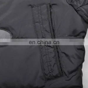 Fashion Mens Winter Fur Hood Cow Buckle Down Padded lo thumbnail-5