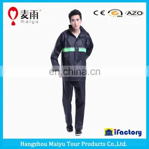 Maiyu Polyester Raincoat With Reflective Tapes thumbnail-2
