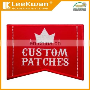 Heat-cut Red Custom Patches With Iron-on Backing thumbnail-1