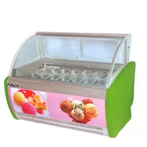 Commercial Ice Cream Display Showcase 12*GN1/3 Pan Ice Cream Freezer Display FMX-SP206A thumbnail-1